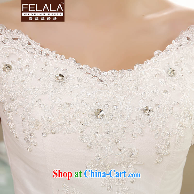 Ferrara ♀ wedding dresses 2015 new Korean sweet field shoulder shaggy yarn bridal Wedding Video thin XL (2 feet 2), Ferrara wedding (FELALA), shopping on the Internet