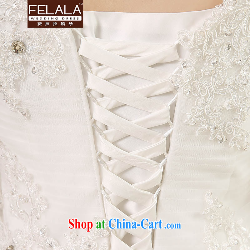 Ferrara ♀ wedding dresses 2015 new Korean sweet field shoulder shaggy yarn bridal Wedding Video thin XL (2 feet 2), Ferrara wedding (FELALA), shopping on the Internet