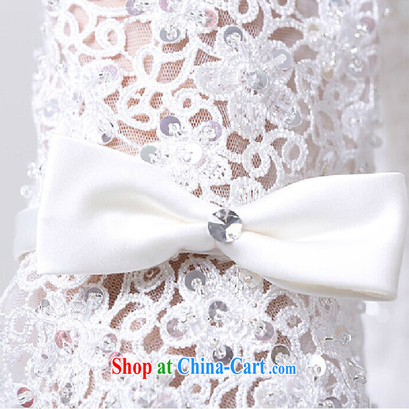 7 color 7 tone Korean version 2014 new autumn and winter lace a shoulder for half-long-sleeved Korean Princess retro with cuff in wedding dresses H 013 white tailored to 7-Color 7 tone, and, on-line shopping