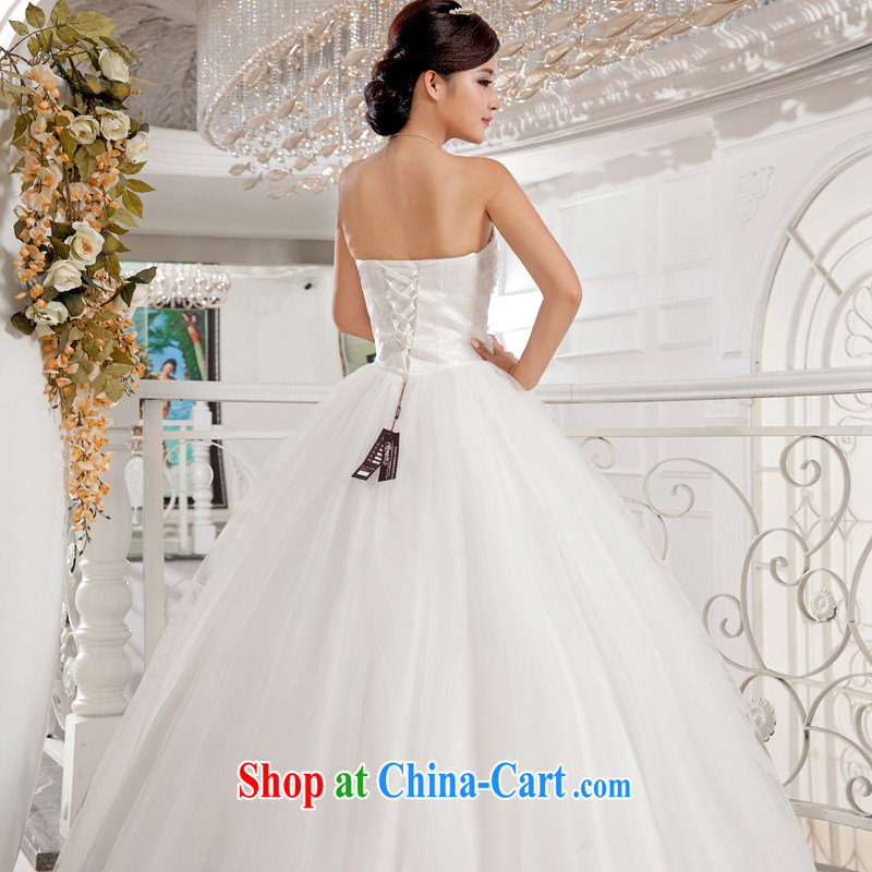 Honeymoon bridal wedding dresses 2015 Korean lace heart-shaped smears chest wedding band Princess wedding white S, Honeymoon bridal, shopping on the Internet