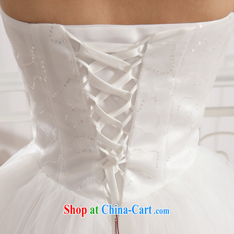 Honeymoon bridal wedding dresses 2015 Korean lace heart-shaped smears chest wedding band Princess wedding white S, Honeymoon bridal, shopping on the Internet