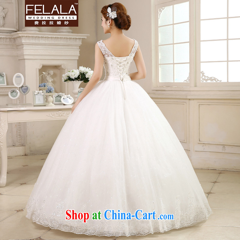 Ferrara ♀ wedding dresses 2015 new Korean sweet Deep V collar, Shaggy yarn bridal Wedding Video thin XL (2 feet 2), Ferrara wedding (FELALA), online shopping