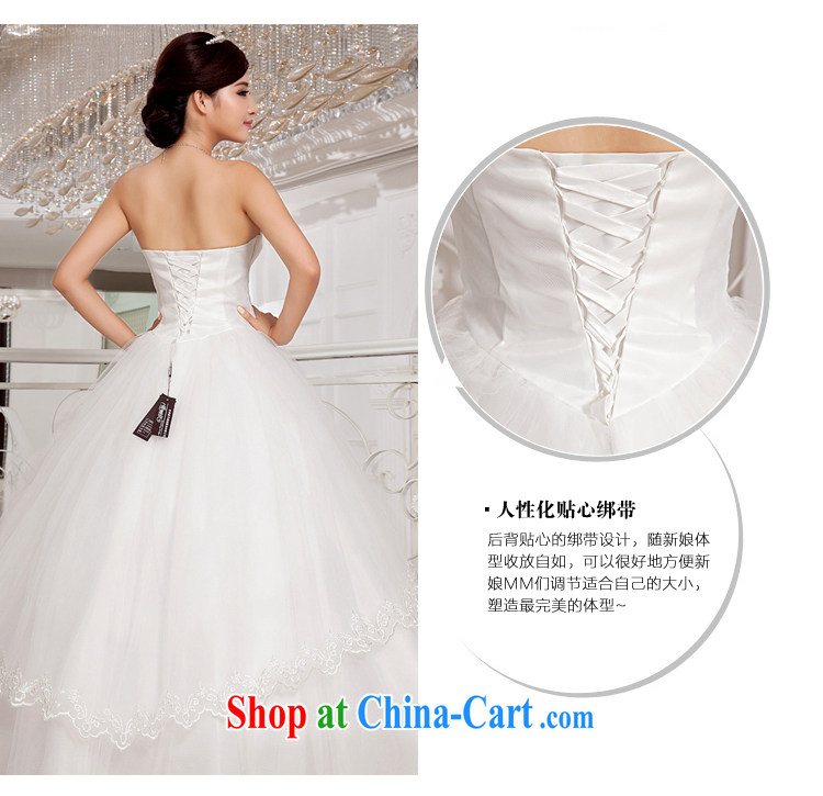 Honeymoon bridal wedding dresses 2015 new Korean fresh sweet Princess Mary Magdalene chest flowers with strap wedding white XXL pictures, price, brand platters! Elections are good character, the national distribution, so why buy now enjoy more preferential! Health