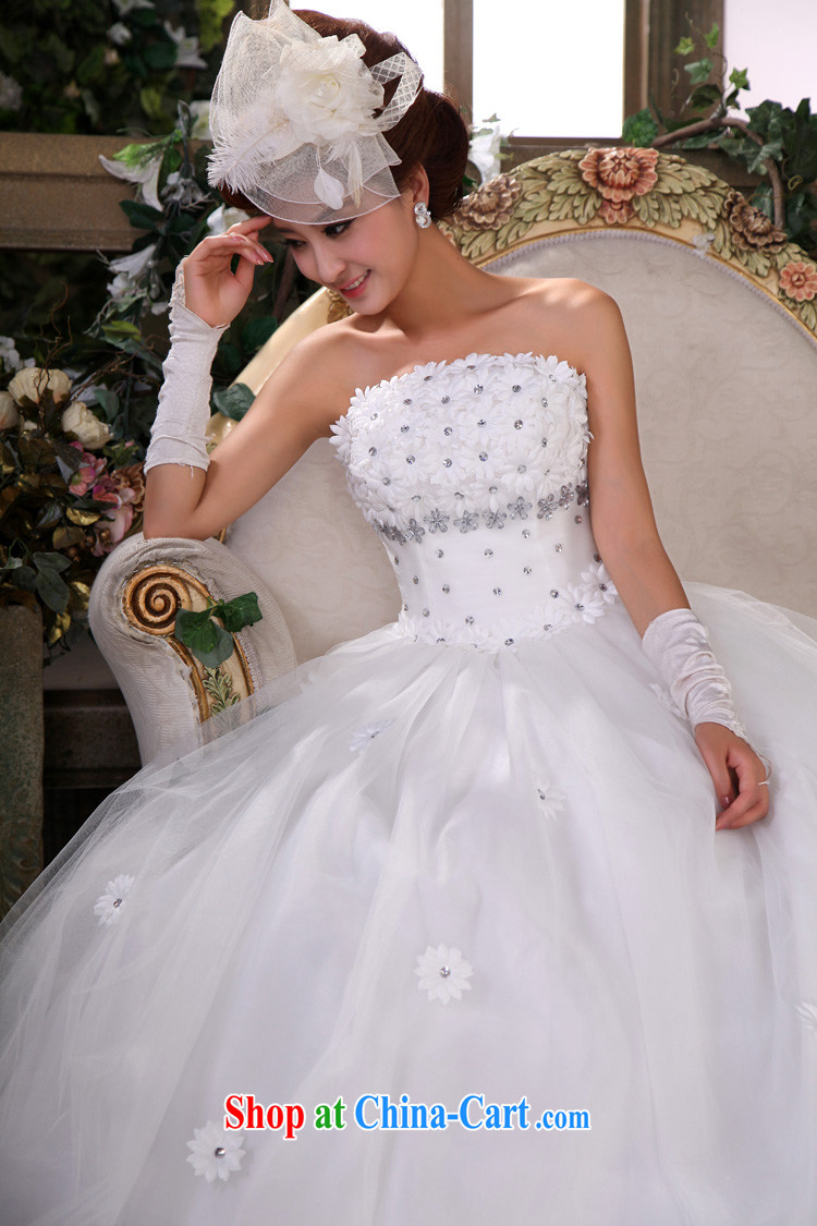 Honeymoon bride summer 2015 new water drilling flowers bridal wedding Korean Korean-style New sweet Princess wedding white XXL pictures, price, brand platters! Elections are good character, the national distribution, so why buy now enjoy more preferential! Health