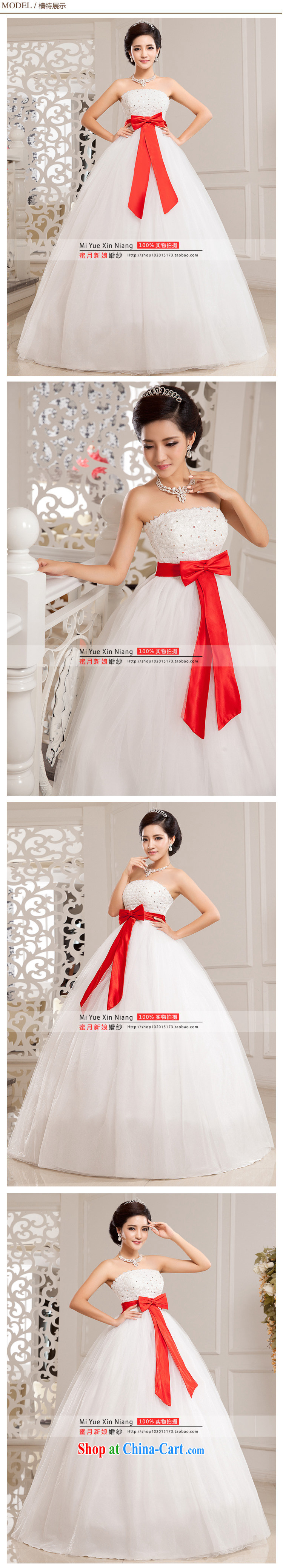 Honeymoon bridal wedding dresses 2015 new Korean bowtie high waist bare chest wedding Princess shaggy wedding white XXL pictures, price, brand platters! Elections are good character, the national distribution, so why buy now enjoy more preferential! Health