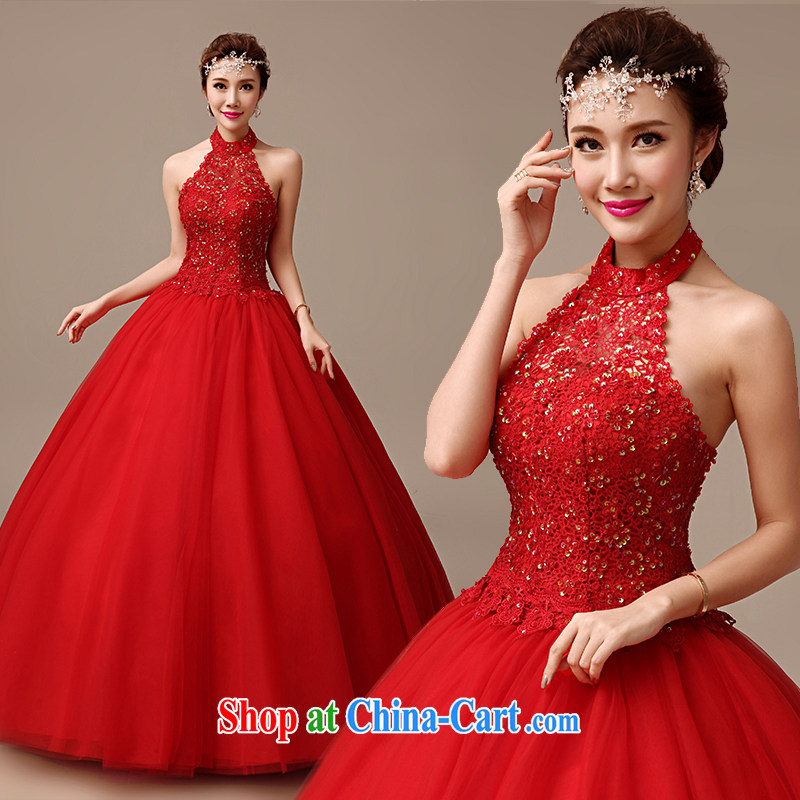 2015 spring and summer new bridal Red alignment to hang also wedding fashion tie-pregnant women cultivating the Code Red wedding red XXL, clean animation, shopping on the Internet