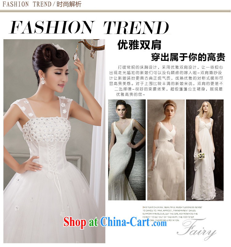 Honeymoon bridal wedding dresses 2015 new Korean shoulders flowers wedding band Princess shaggy wedding white XXL pictures, price, brand platters! Elections are good character, the national distribution, so why buy now enjoy more preferential! Health