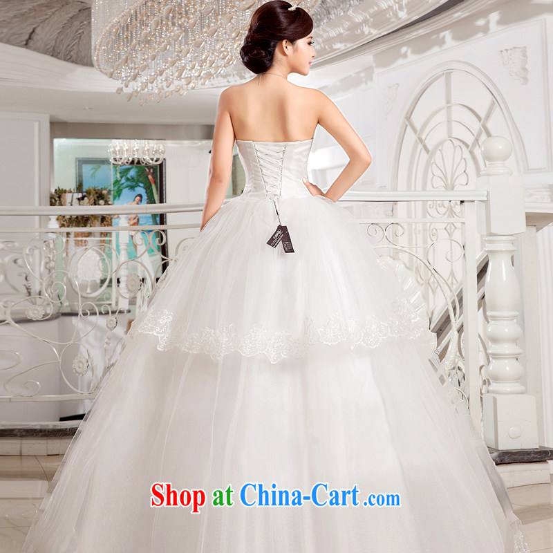 Honeymoon bridal wedding dresses 2015 new Korean style heart-shaped bare chest wedding with shaggy Princess wedding white XXL, Honeymoon bridal, shopping on the Internet