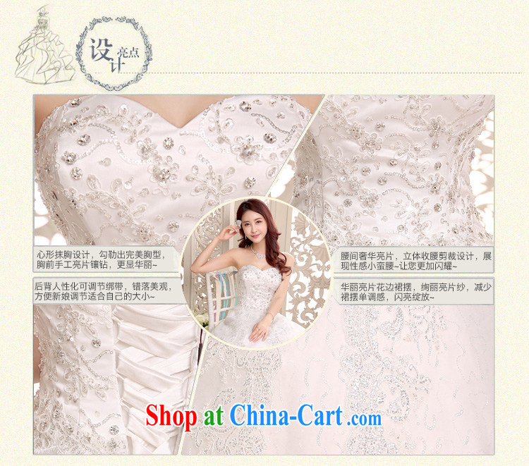 Honeymoon bridal 2015 new wedding dresses bare chest wedding dresses with straps shaggy Princess wedding white XL pictures, price, brand platters! Elections are good character, the national distribution, so why buy now enjoy more preferential! Health