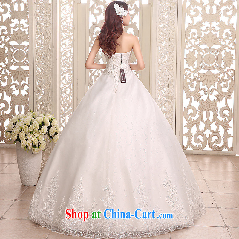 Honeymoon bridal 2015 new wedding dresses bare chest wedding dresses with straps shaggy Princess wedding white XL, Honeymoon bridal, shopping on the Internet