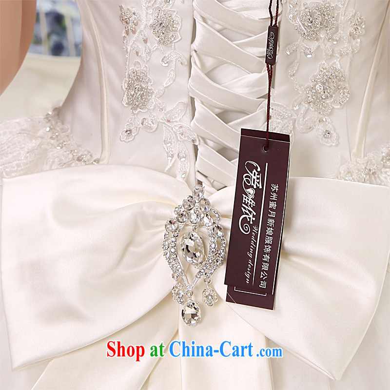 Honeymoon bridal 2015 new wedding Korean fashion is also nails Pearl with Princess wedding band wedding white XL, Honeymoon bridal, shopping on the Internet