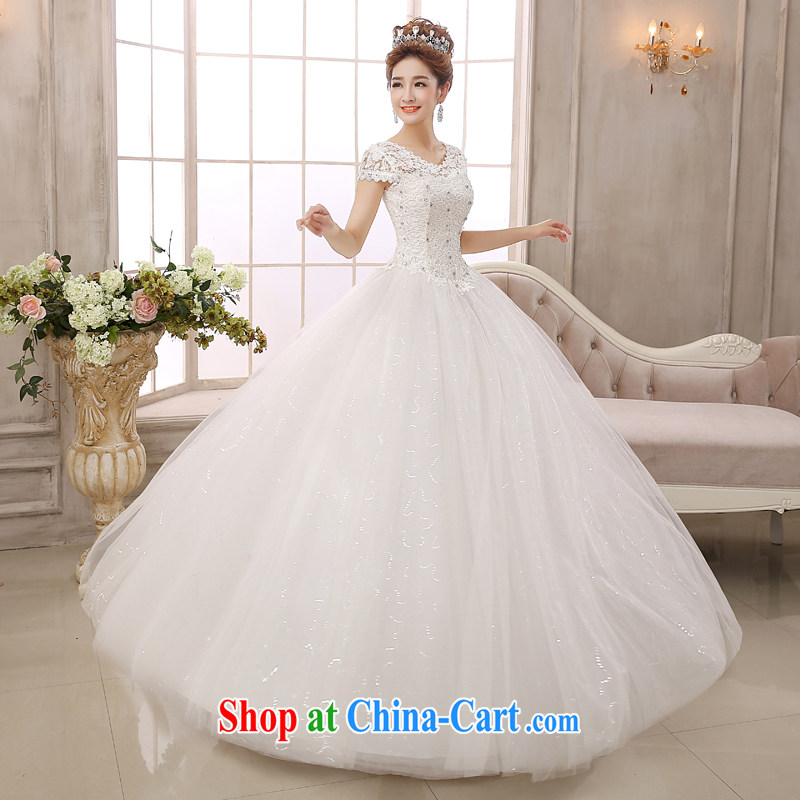 7-Color 7 tone Korean version 2015 new paragraph to align with the Code graphics thin retro Palace lace hunsha wedding dresses H 023 white M, 7 color 7 tone, shopping on the Internet