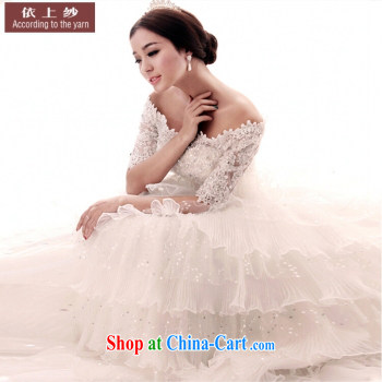 Yong-yan and flagship store Korean-style lace bridal wedding large code retro crowsfoot long-tail wedding dresses 2015 new summer white. size is not final pictures, price, brand platters! Elections are good character, the national distribution, so why buy now enjoy more preferential! Health