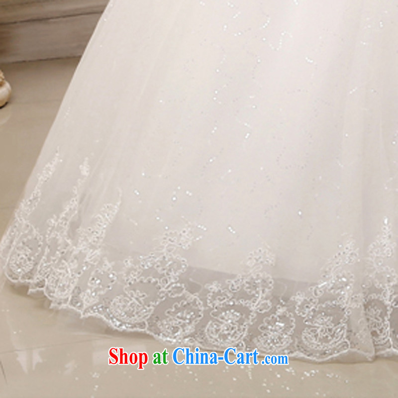 7 color 7 tone Korean version 2015 new erase chest strap with light drill elegant larger graphics thin shaggy dress wedding dresses H 025 white tailored (final), 7 color 7 tone, shopping on the Internet