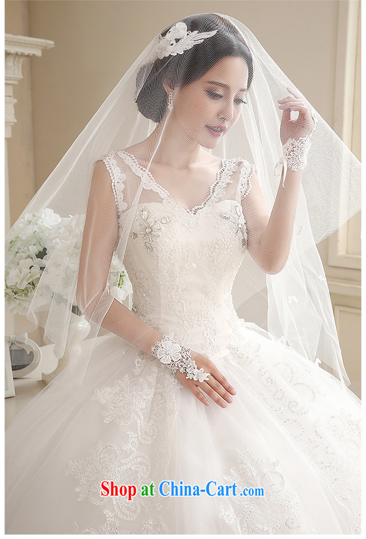 Dream of the day wedding dresses Korean lace shoulders with 2015 new stylish wedding dress 1728 white M pictures, price, brand platters! Elections are good character, the national distribution, so why buy now enjoy more preferential! Health