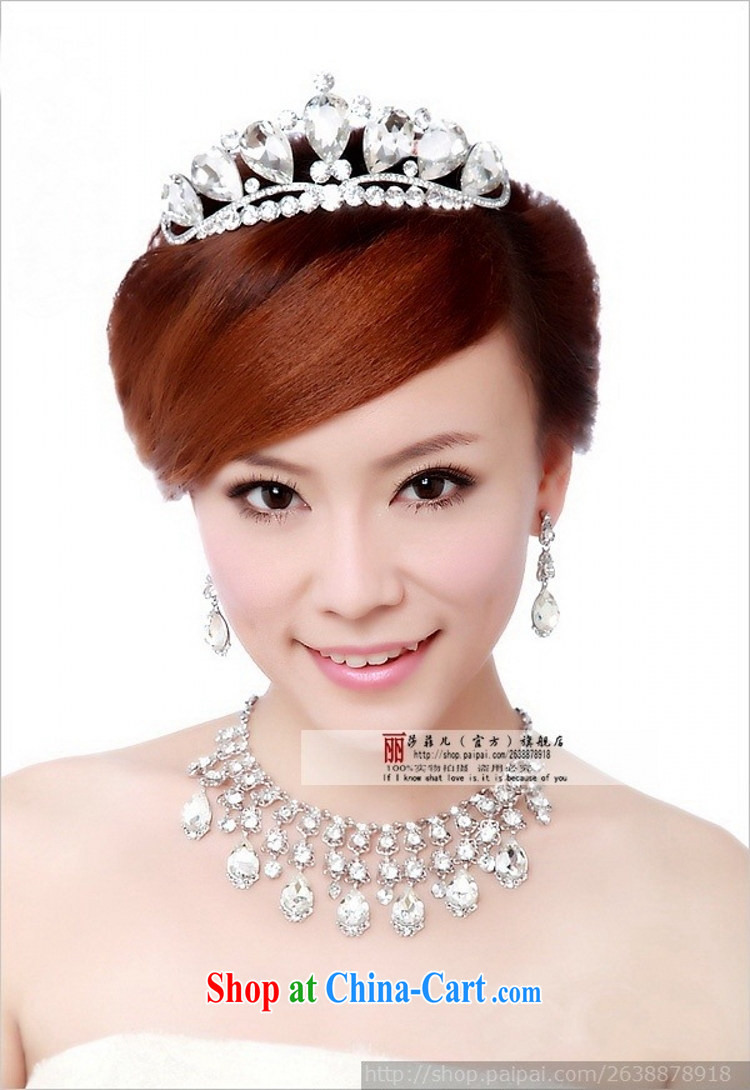 Love so Pang bridal glory studded retro Kit link water diamond necklace jewelry wedding accessories 3-Piece jewelry set necklace earrings pictures, price, brand platters! Elections are good character, the national distribution, so why buy now enjoy more preferential! Health