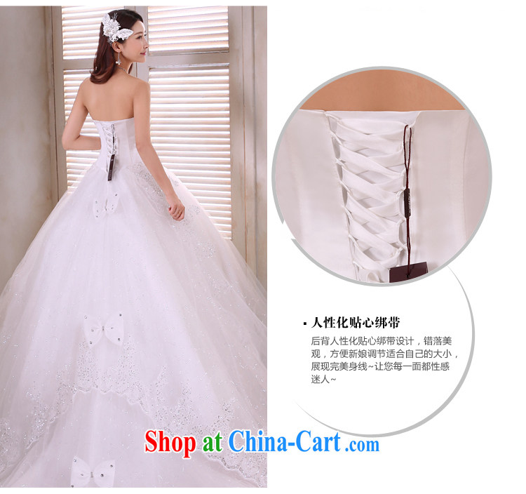 Honeymoon bridal 2015 tail wedding Korean sweet princess, erase chest wedding band tail, white XL pictures, price, brand platters! Elections are good character, the national distribution, so why buy now enjoy more preferential! Health