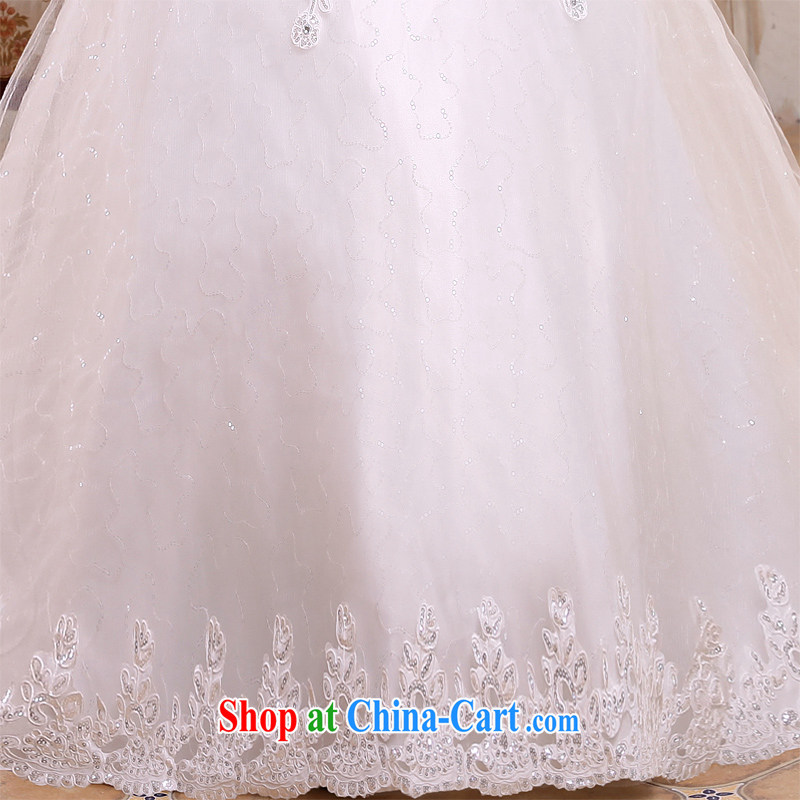 Honeymoon bridal tail wedding 2015 new Korean Beauty graphics thin smears chest wedding band-tail, white XL, Honeymoon bridal, shopping on the Internet