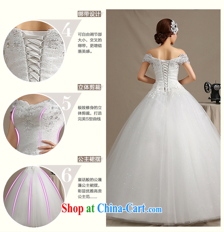 Dream of the day a Field shoulder wedding dresses 2015 new Korean fashion graphics thin with wedding dress white M pictures, price, brand platters! Elections are good character, the national distribution, so why buy now enjoy more preferential! Health