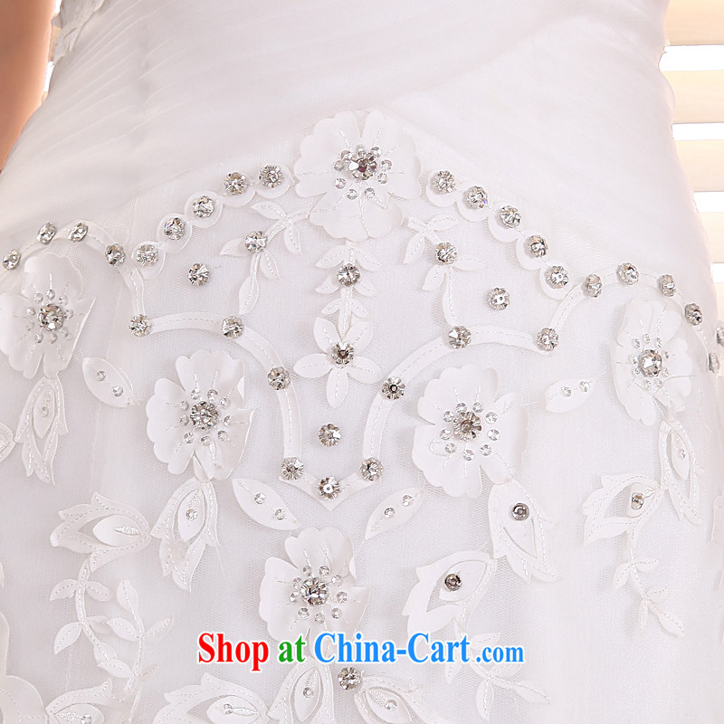 Honeymoon bridal 2015 new wedding dresses Korean Phoenix embroidery the waist crowsfoot wedding tail wedding white XL, Honeymoon bridal, shopping on the Internet