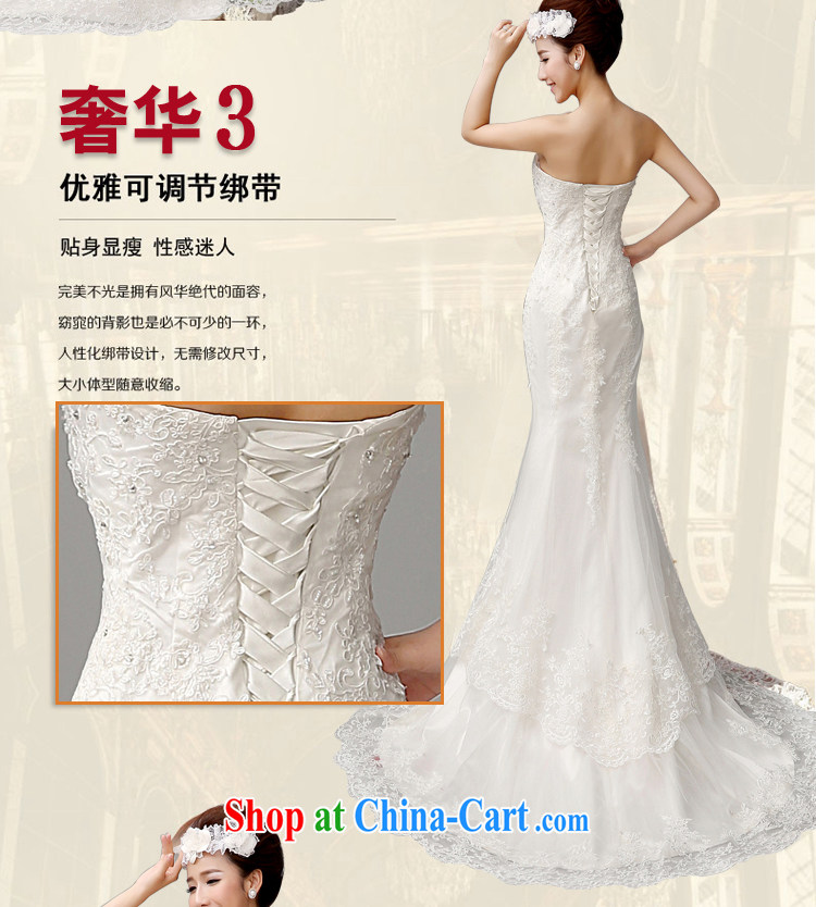 7 color 7 tone Korean version 2015 summer new wipe chest strap lace retro beauty crowsfoot wedding tail wedding dresses H 028 white S pictures, price, brand platters! Elections are good character, the national distribution, so why buy now enjoy more preferential! Health