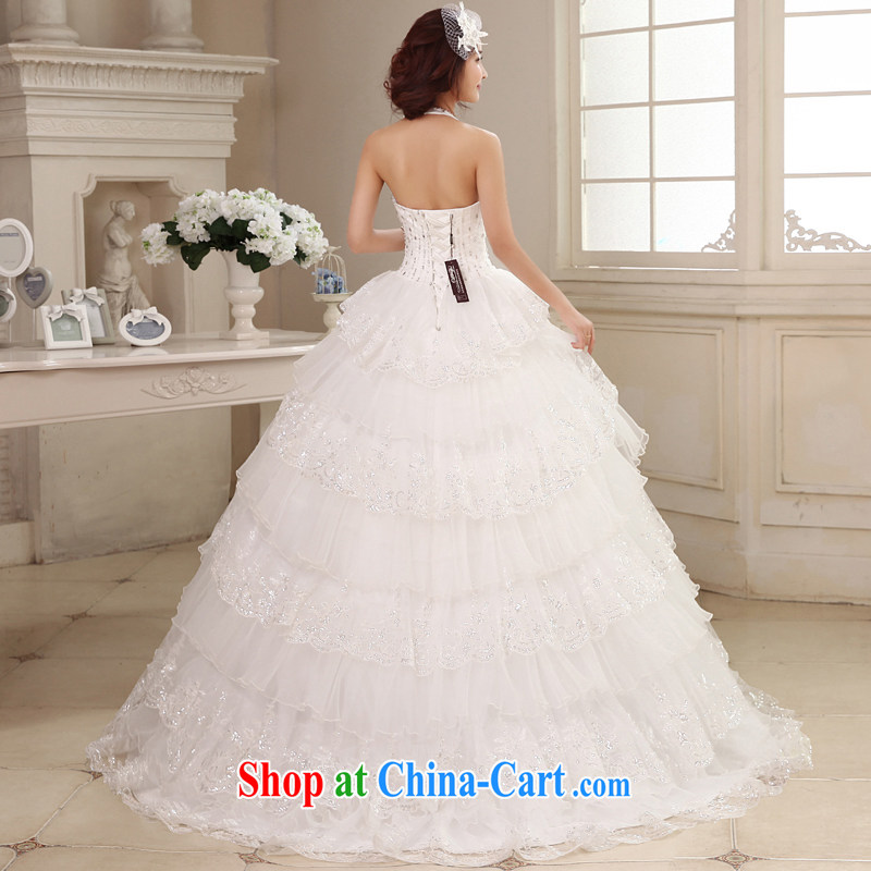 Honeymoon bridal 2015 new wedding dresses Korean wood drill is also wedding romantic tails wedding white XL, Honeymoon bridal, shopping on the Internet