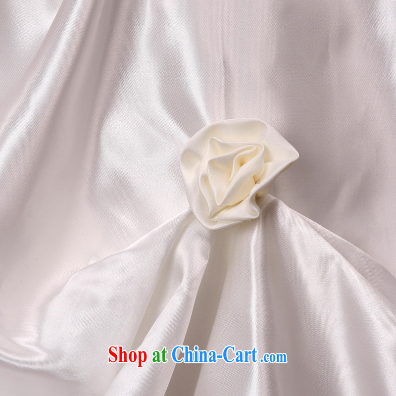 Rain Coat yet stylish bridal 2015 new marriage, heart-shaped bare chest wedding Pearl wood drill with flowers HS 811 white M, rain is clothing, and shopping on the Internet