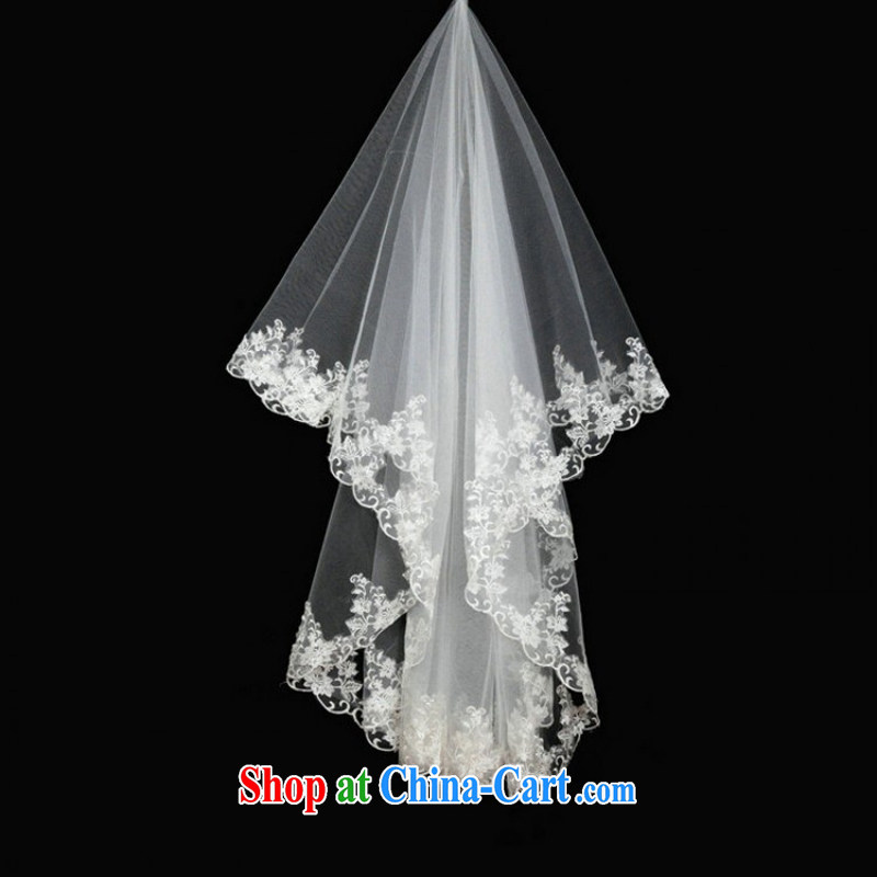 7-Color 7 tone bridal tail wedding and legal wedding accessories white head-dress and the wedding and yarn 1.5 M T 002 white are code, 7-Color 7 tone, shopping on the Internet