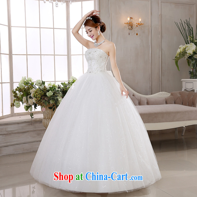 There is embroidery bridal wedding dresses the tail 2015 new Korean version Mary Magdalene chest butterfly wedding dresses with the Do not return