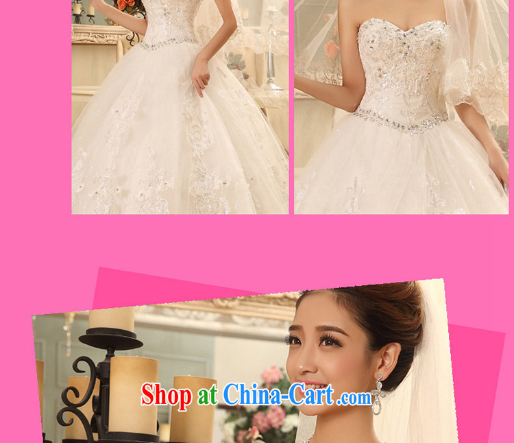 7 color 7 tone Korean version 2014 summer new bride white beauty with parquet drill wiped her chest wedding dresses H 029 white tailored pictures, price, brand platters! Elections are good character, the national distribution, so why buy now enjoy more preferential! Health