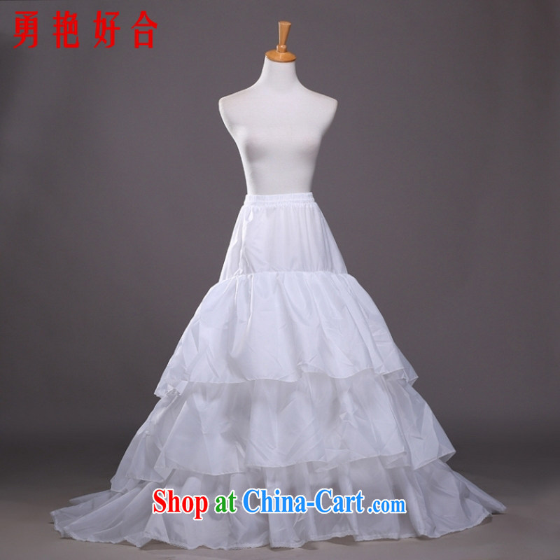 Yong-yan and wedding dresses skirt stays inch cluster tail skirt spreader wedding accessories high quality A 1 white