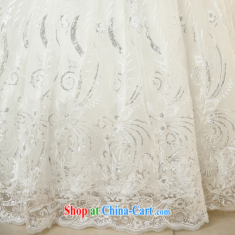 The United States and the new wedding parquet drill heart-shaped bare chest lace, skirt with tie-marriages with wedding Korean version H beauty - 46 white XXL, the American (Imeinuo), and, on-line shopping