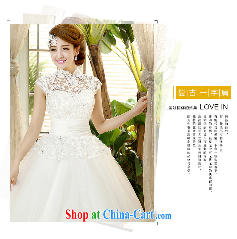 The United States and the 2015 spring and summer wedding dresses the Field shoulder flowers lace retro, for binding with Korean Princess beauty with yarn H - 45 white XXL pictures, price, brand platters! Elections are good character, the national distribution, so why buy now enjoy more preferential! Health