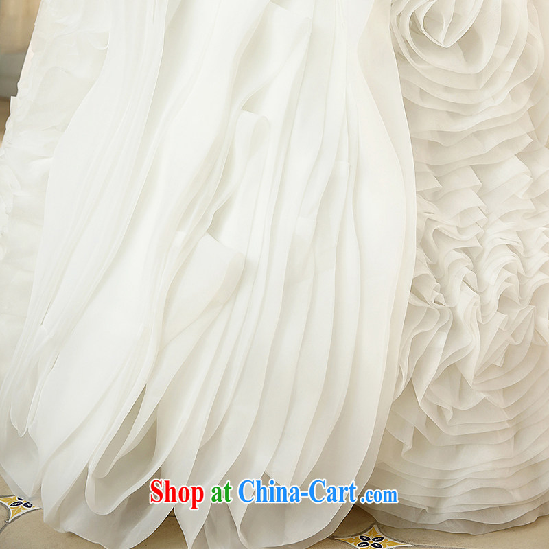 The United States and the 2015 spring and summer wedding dresses beauty bare chest retro tie bowtie Korean sweet Princess shaggy skirts H - 44 white XXL, AIDS, and the United States (Imeinuo), online shopping