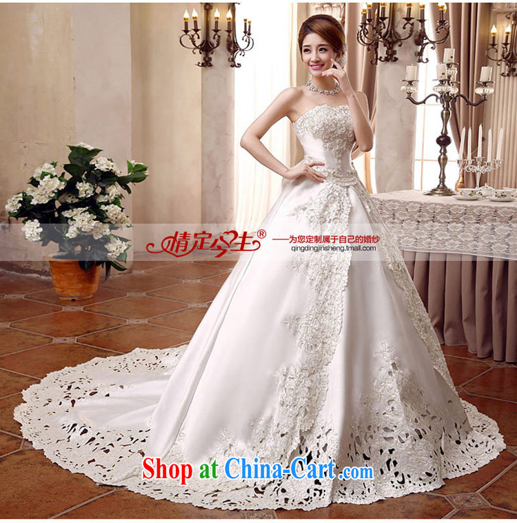 Love Life Korean-style wedding video thin 2015 new erase chest bridal with tail zig-zag Satin tie-waist-Princess skirt stays white tail strap, XXL 2 feet 3 waist pictures, price, brand platters! Elections are good character, the national distribution, so why buy now enjoy more preferential! Health