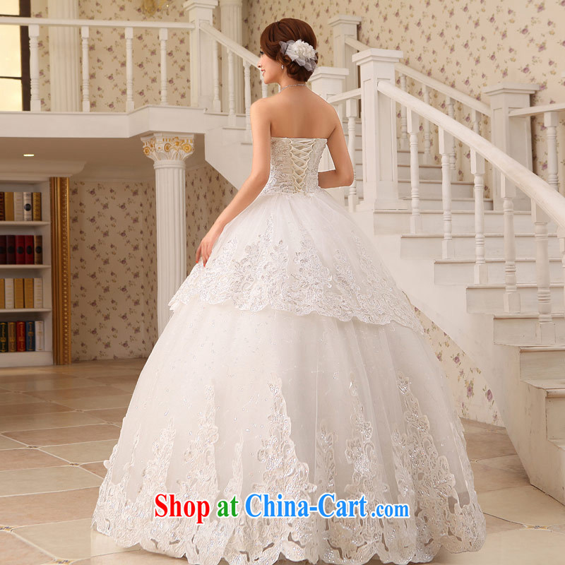 Love Life Korean version the code wedding lace 2014 erase chest Princess wedding video thin wedding white XXL, love life, and shopping on the Internet