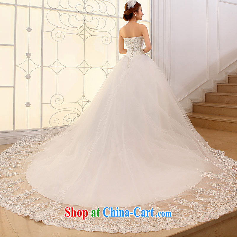 Love Life 2015 new wedding dresses Korean version with Princess Mary Magdalene chest strap inserts drill bridal to tail white XXL, love life, and shopping on the Internet