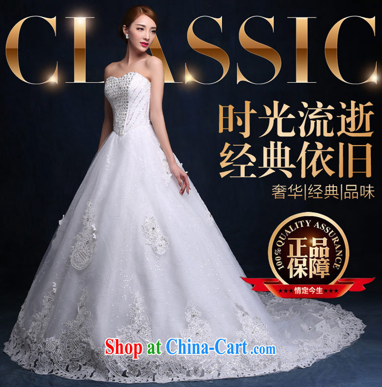 Love Life 3M deluxe and yarn tail wedding Korean version 2015 new large V collar sweet Princess bride parquet drill lace white XXL pictures, price, brand platters! Elections are good character, the national distribution, so why buy now enjoy more preferential! Health