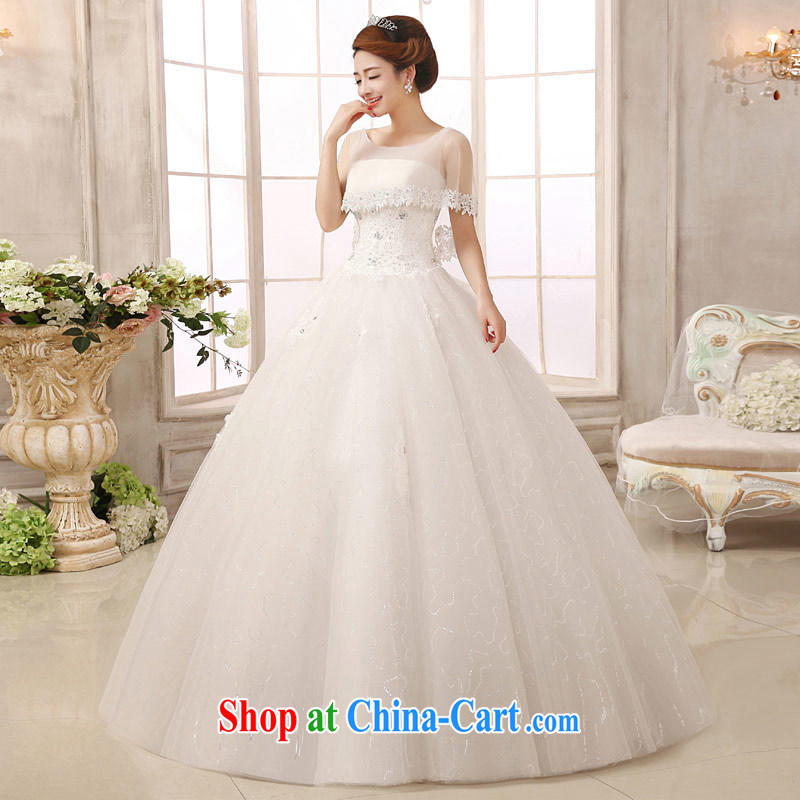 Love of the new life, the 2015 code version won the Field shoulder wedding dresses Stylish retro married women with wedding dress girls white XXL, love life, and shopping on the Internet