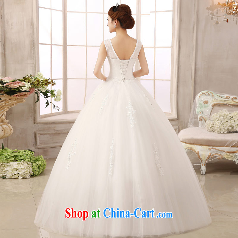 Love Life wedding dresses Korean word aligned shoulder to bind with beauty bridal wedding dresses and stylish wedding white XXL, love life, and, on-line shopping