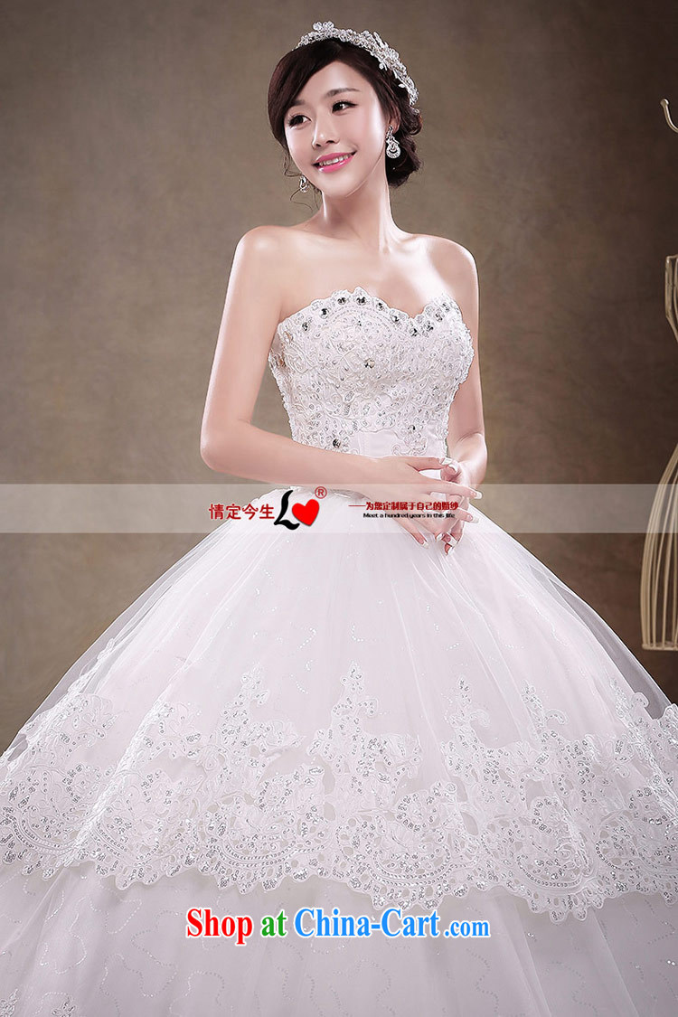 Love Life Korean sweet tie bridal wedding dresses 2015 summer new Princess shaggy dress heart-shaped deep V receipts waist-lace bare chest white XXL pictures, price, brand platters! Elections are good character, the national distribution, so why buy now enjoy more preferential! Health