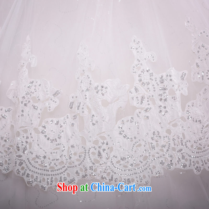 Love Life Korean sweet tie bridal wedding dresses 2015 summer new Princess shaggy dress heart-shaped deep V receipts waist-lace bare chest white XXL, love life, and shopping on the Internet