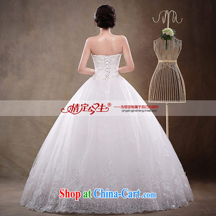 Love Life wedding dresses 2015 New with bare chest Korean elegant wedding dresses stylish lace European root yarn shaggy dress white XL pictures, price, brand platters! Elections are good character, the national distribution, so why buy now enjoy more preferential! Health