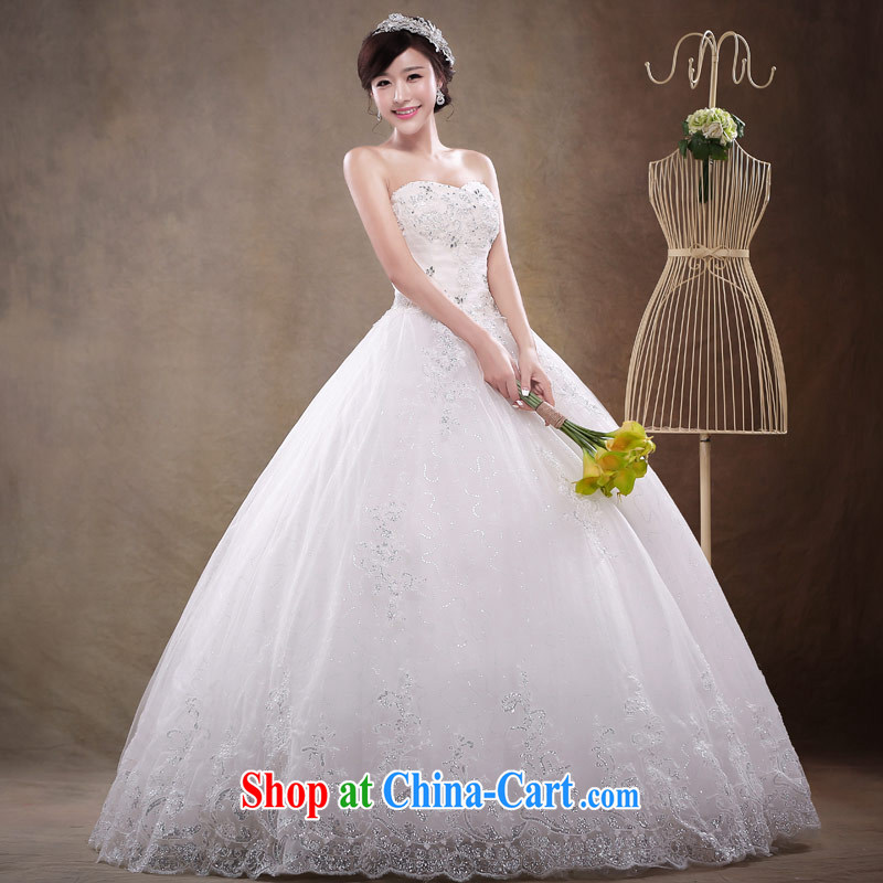 Love Life wedding dresses 2015 New with bare chest Korean elegant wedding dresses and stylish lace European root yarn shaggy dress white XL, love life, and shopping on the Internet