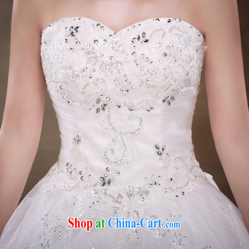 Love Life wedding dresses 2015 New with bare chest Korean elegant wedding dresses and stylish lace European root yarn shaggy dress white XL, love life, and shopping on the Internet