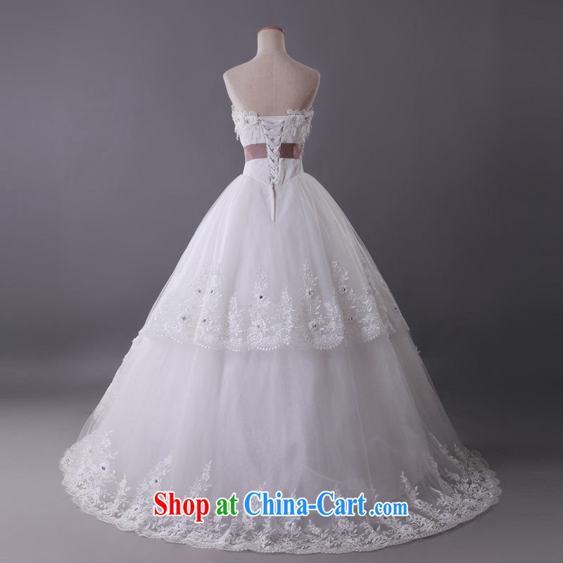 Love Life 2015 spring and summer dress white bridal New with antique Korean chest bare wedding dresses stylish lace white XXL, love life, and shopping on the Internet