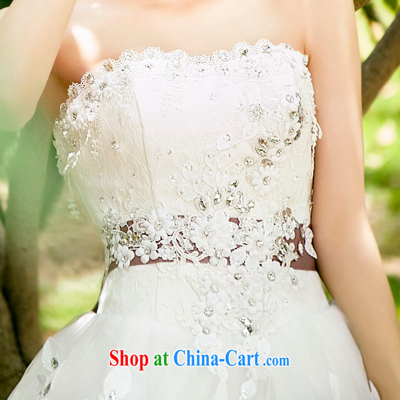Love Life 2015 spring and summer dress white bridal New with antique Korean chest bare wedding dresses stylish lace white XXL, love life, and shopping on the Internet