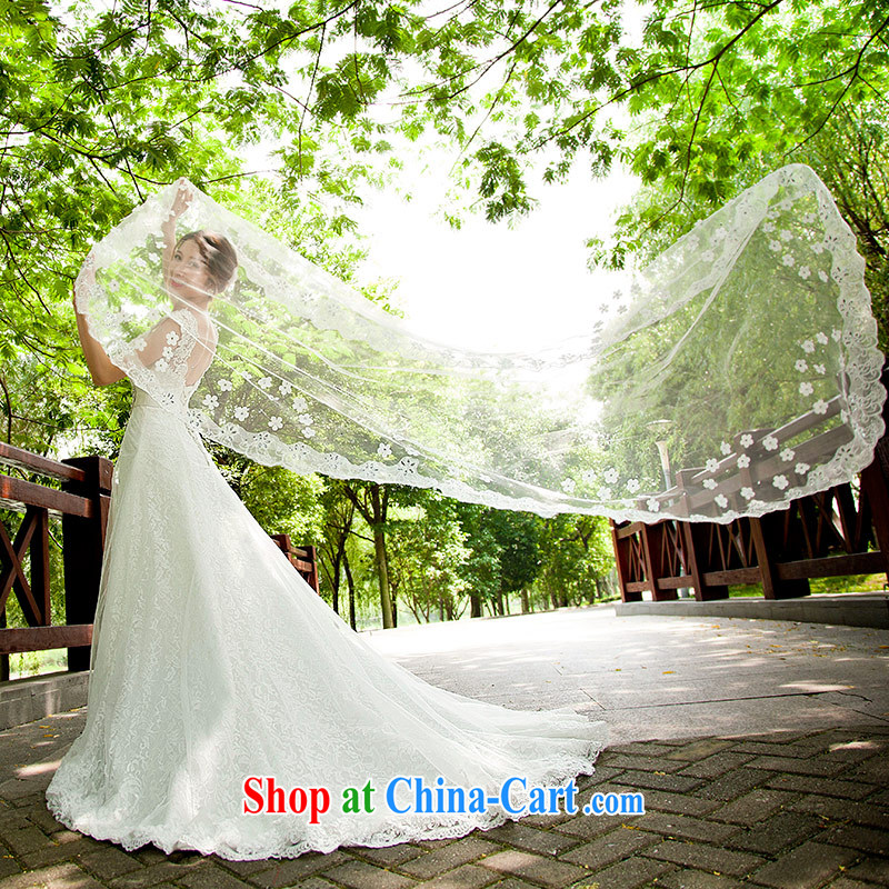 Love Life 2015 new wedding dresses Korean Beauty graphics thin smears chest crowsfoot trailing white lace-up waist-M white XXL, love life, and shopping on the Internet