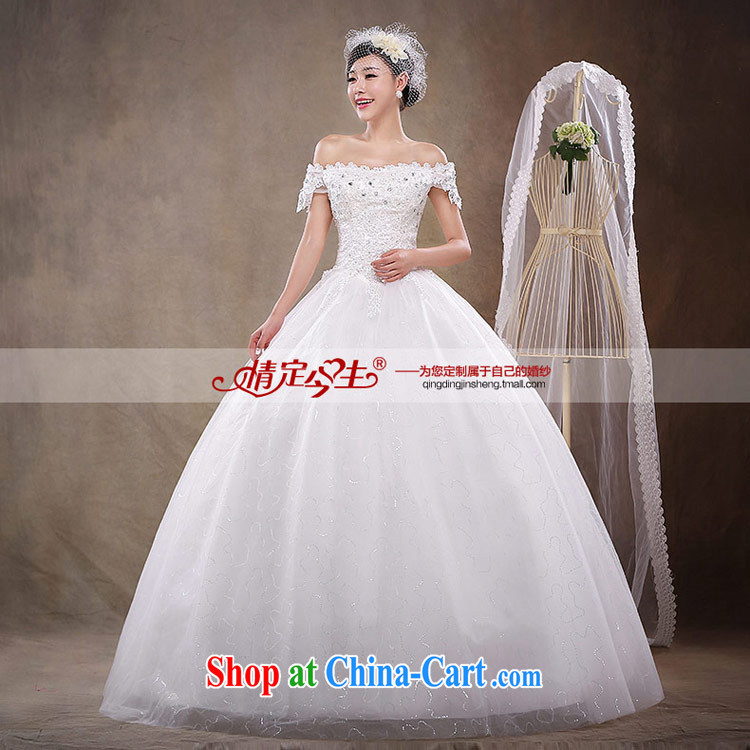 Love Life wedding 2015 new Korean fashion a shoulder sweet Princess skirt with bridal graphics thin lace-up waist-Princess skirt white XXL pictures, price, brand platters! Elections are good character, the national distribution, so why buy now enjoy more preferential! Health
