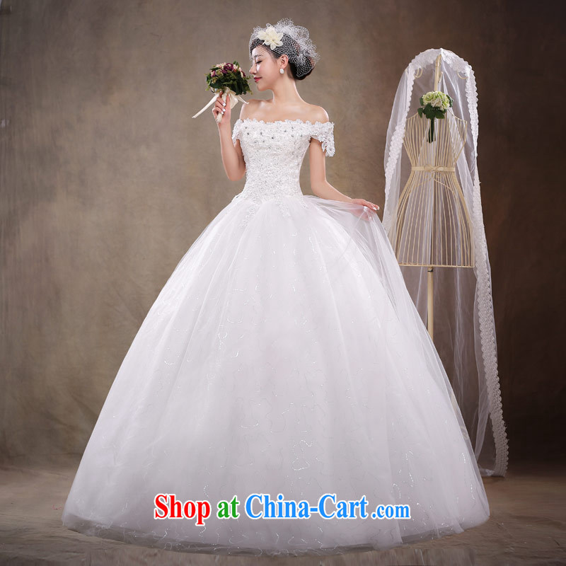 Love Life wedding 2015 new Korean fashion a shoulder sweet Princess skirt with bridal graphics thin lace-up waist-Princess skirt white XXL, love life, and shopping on the Internet